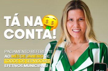 A Prefeitura de Rafael Fernandes comunica que realizou o pagamento dos servidores efetivos  nesta quinta-feira (30)