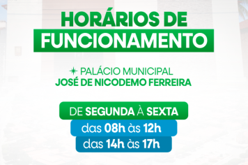 Prefeitura atualiza novo horário de atendimento ao público