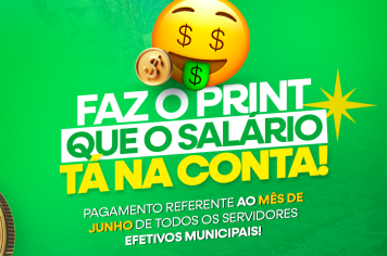 Prefeitura realiza pagamento de todos os servidores efetivos do município, nesta segunda-feira (30).