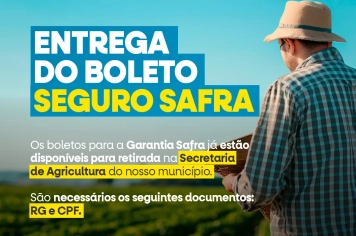 Secretaria de Agricultura inicia entrega de Boletos do Garantia Safra para os Agricultores (as), de Rafael Fernandes 
