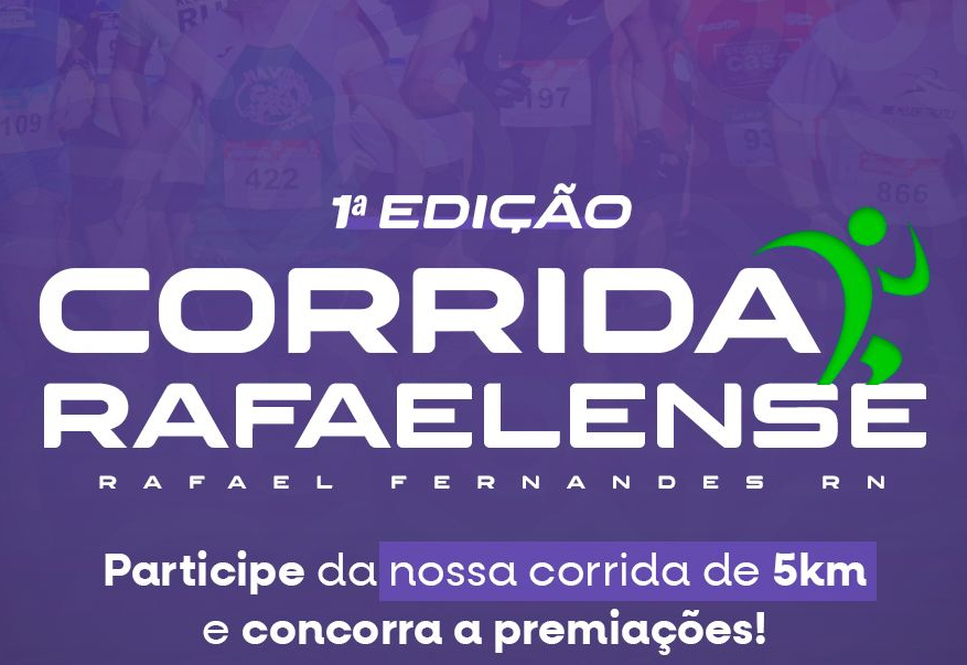 Em outubro acontecerá a 1ª Edição da Corrida Rafaelense, incrições poderão ser feitas através da internet 