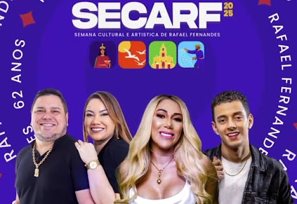 Prefeitura de Rafael Fernandes divulga atrações da SECARF 2025