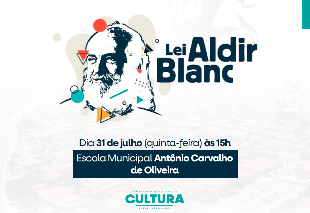 Escuta pública sobre a Lei Aldir Blanc, convoca trabalhadores e trabalhadoras da Cultura de Rafael Fernandes